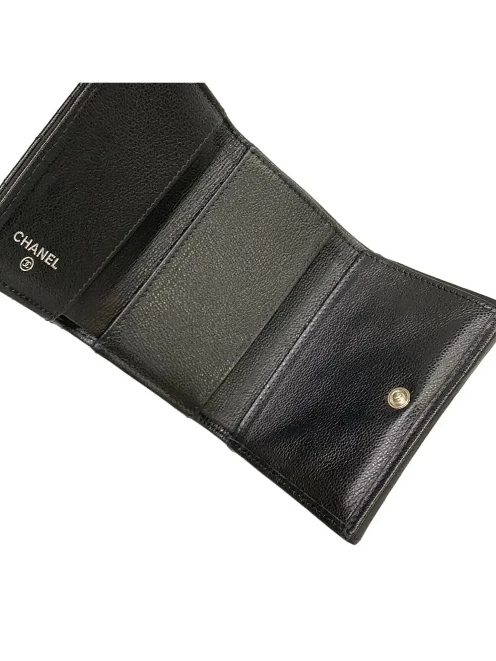 Chanel Small Flap Wallet Matrasse Black #278605C13B